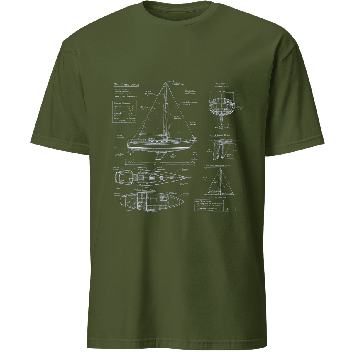 Blueprint Yacht Unisex Tee