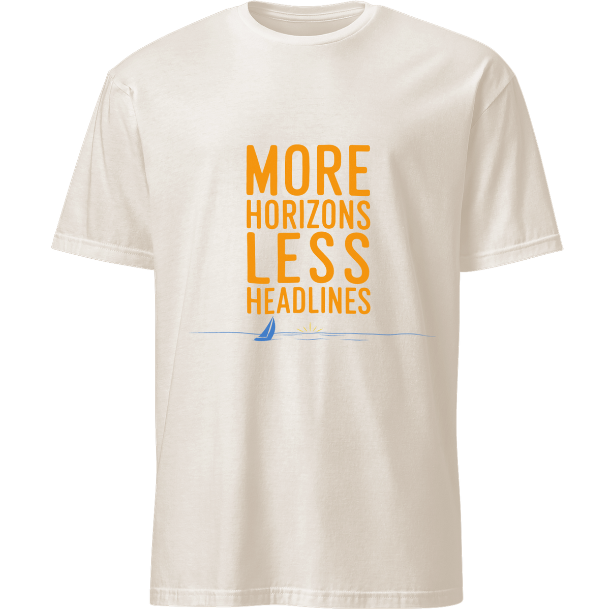 'More Horizons, Less Headlines' Unisex Tee