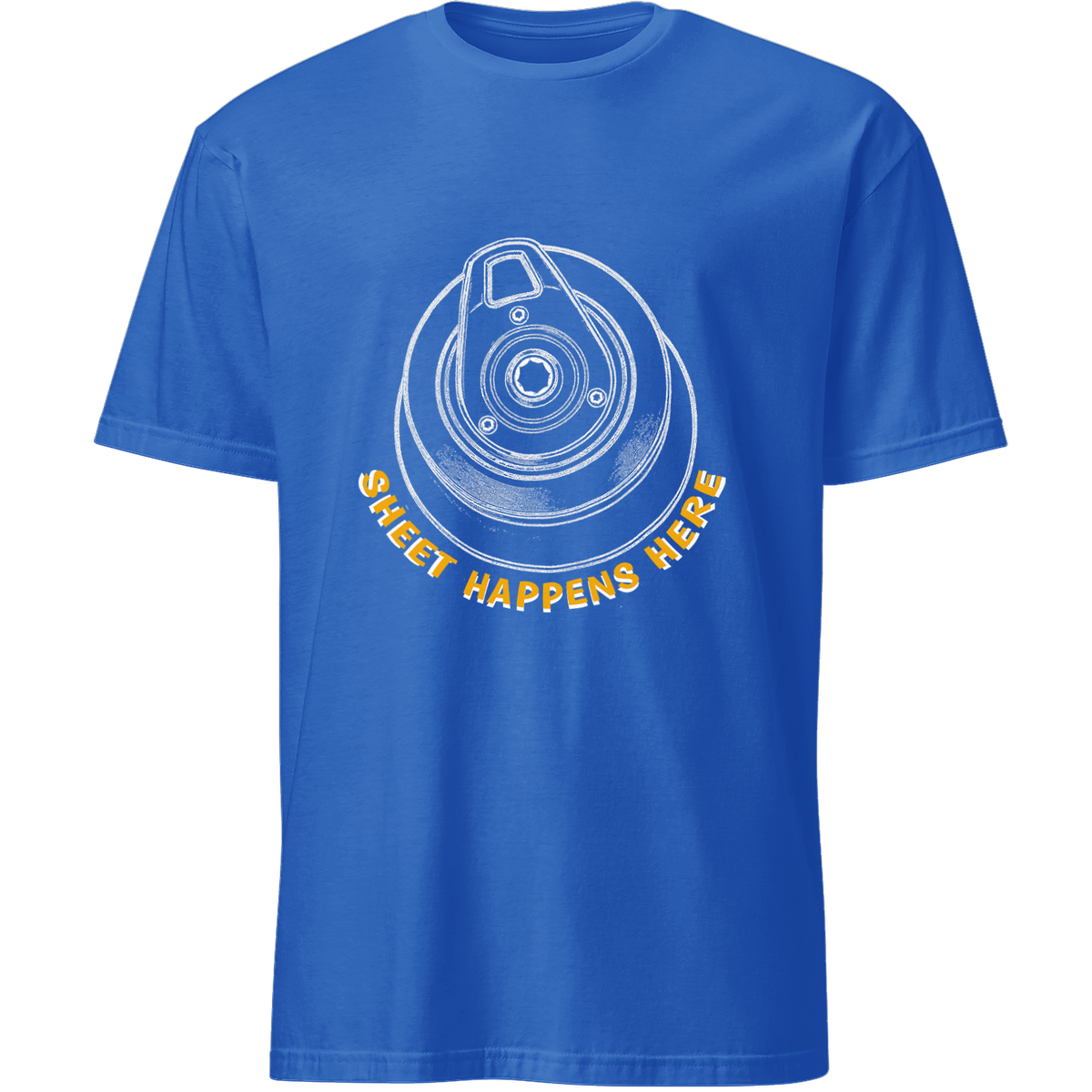 'Sheet Happens Here' Unisex Tee